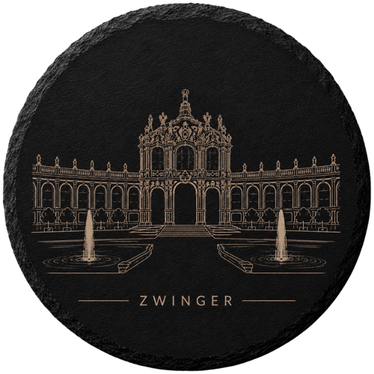 4er Set Frauenkirche Zwinger, rund